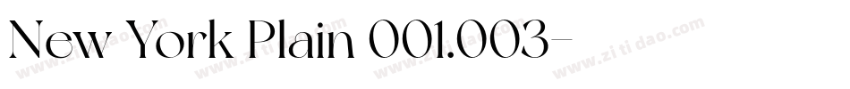 New York Plain 001.003字体转换
